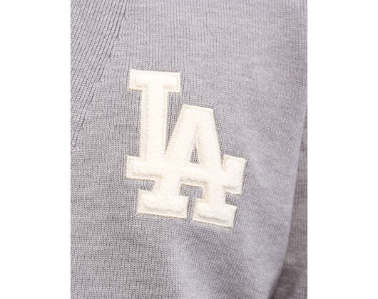 Svetr New Era - MLB Cardigan Knit - LA Dodgers - Heather Grey