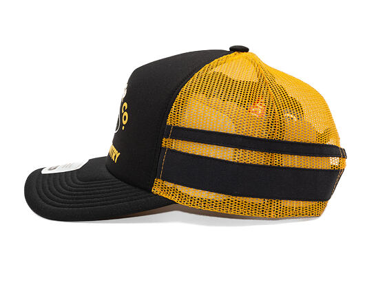 Kšiltovka Brixton - Ford Built Tough Mp Trucker Hat - Burnt Rubber/Empire Yellow