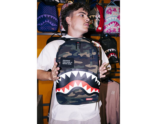 Sprayground - Shark Central Camo Dlxs Backpack 