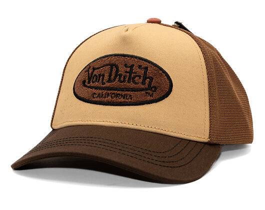 Kšiltovka Von Dutch - Trucker - Terry Logo - Brown/Beige
