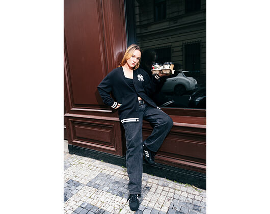 Svetr New Era - MLB Cardigan Knit - NY Yankees - Black