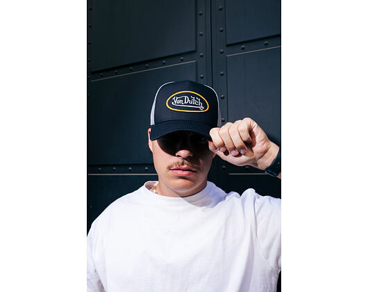 Kšiltovka Von Dutch - Trucker - Classic Logo Black/Grey