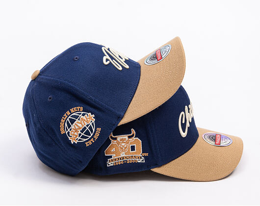 Kšiltovka Mitchell & Ness - Sand Storm Classic Red - Brooklyn Nets - Navy/Sand