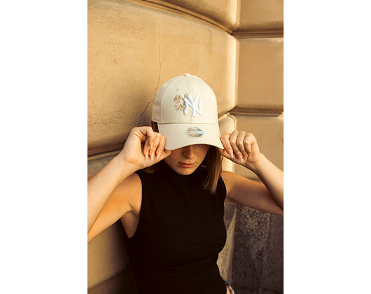 Dámská Kšiltovka New Era - MLB Roses 9FORTY - NY Yankees - Cream