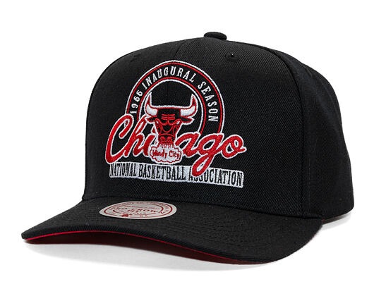 Cap Mitchell & Ness - NBA Inaugural Team Pro Crown - Chicago Bulls - Black