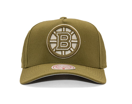 Kšiltovka Mitchell & Ness - NHL Fashion Basic Pro - Boston Bruins - Olive