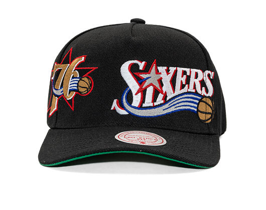 Kšiltovka Mitchell & Ness - NBA Busted Pro HWC - Philadelphia 76Ers - Black