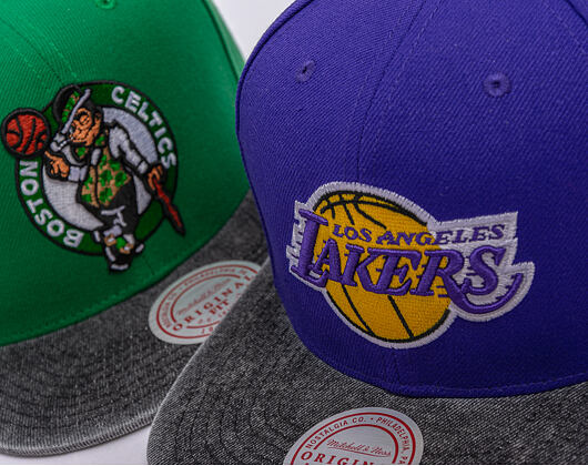 Kšiltovka Mitchell & Ness - NBA Denim Patchwork - Los Angeles Lakers - Purple