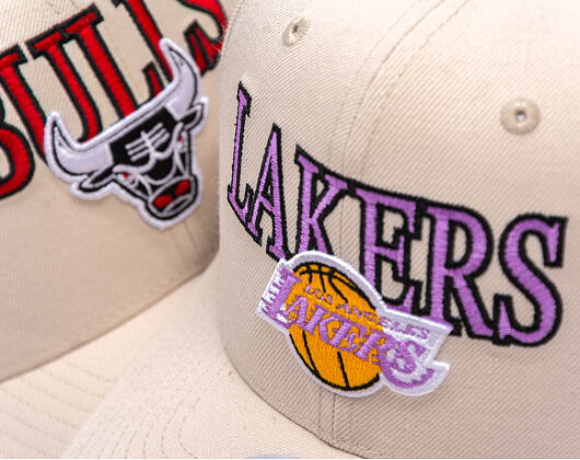 Cap Mitchell & Ness - NBA Team Name Pro Crown - Los Angeles Lakers - Bone