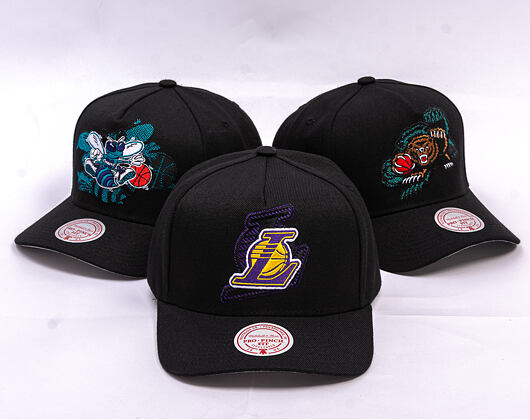 Cap Mitchell & Ness - NBA Tilted Pro Snapback - Los Angeles Lakers - Black
