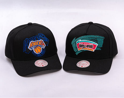 Cap Mitchell & Ness - NBA Tilted Pro Snapback Hwc - San Antonio Spurs - Black