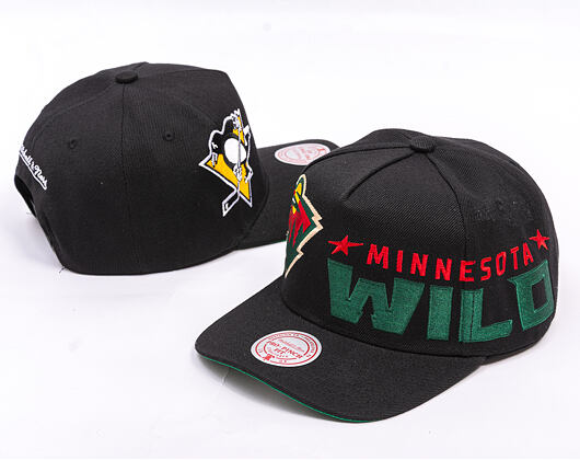 Kšiltovka Mitchell & Ness - NHL Busted Pro - Pittsburgh Penguins - Black