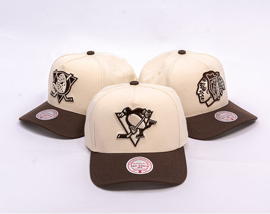 Kšiltovka Mitchell & Ness - NHL Fashion Basic 2T Pro - Pittsburgh Penguins - Cream