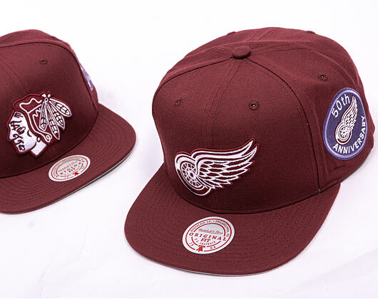 Cap Mitchell & Ness - NHL Fashion Basic Snapback - Detroit Red Wings - Dark Purple