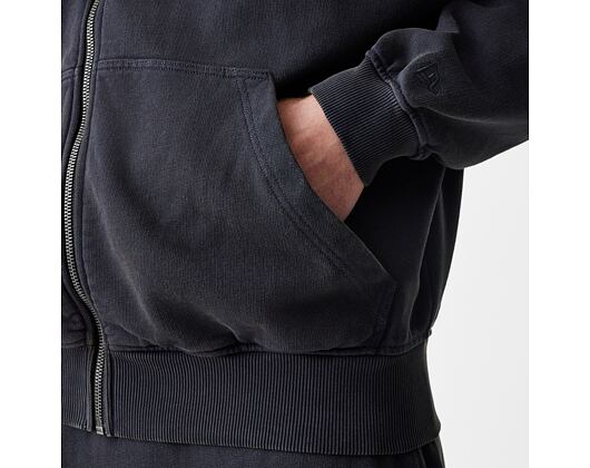 Sweatshirt New Era - Branded Washed Full-Zip Hoody - Black