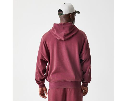 Sweatshirt New Era - Branded Washed Full-Zip Hoody - Burgundy
