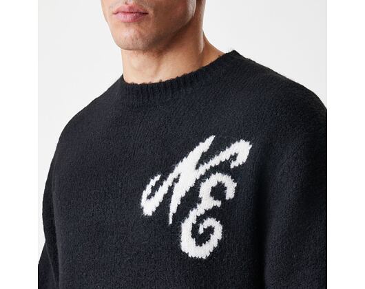 Sweater New Era - Branded Knit Sweater - Black