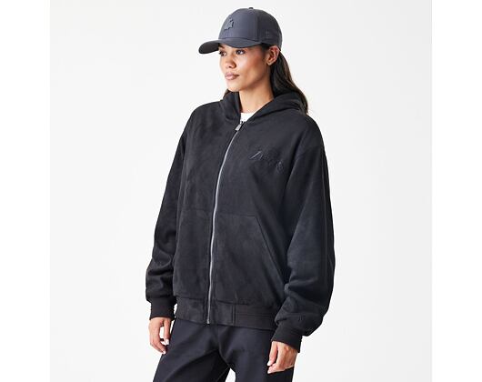 Jacket New Era - NBA Suede Hooded Jacket - LA LAkers - Black