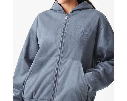 Jacket New Era - NBA Suede Hooded Jacket - Chicago Bulls - Grape