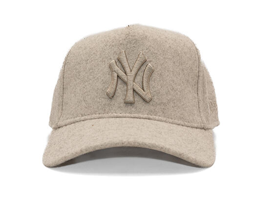 Cap New Era - MLB Melton Wool 9FORTY A-Frame - NY Yankees - Stone