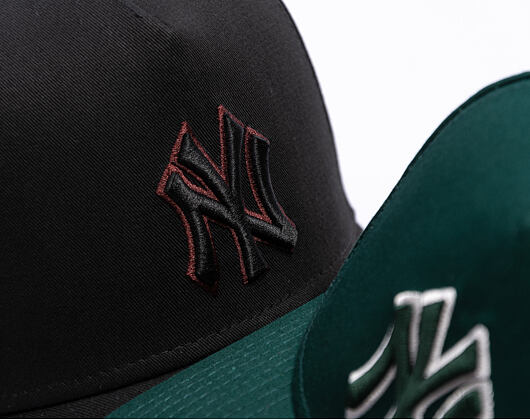 Cap New Era - MLB Team Outline 9FORTY A-Frame - NY Yankees - Black / Burgundy