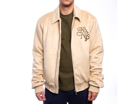 Jacket Karl Kani - Legacy Faux Suede Bowling Jacket - Beige