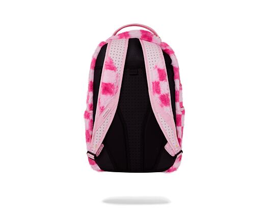 Sprayground Pink Fur Check Backpack