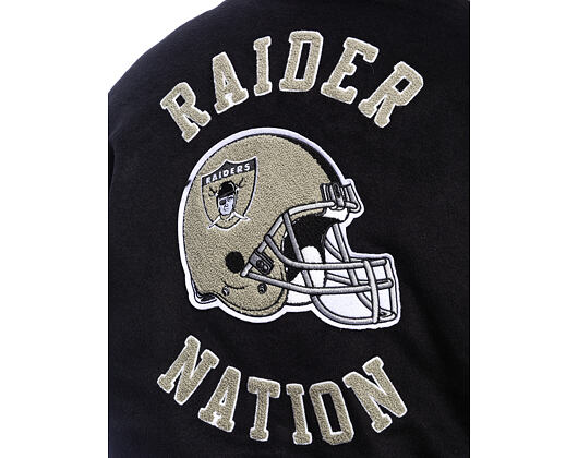 Mitchell & Ness - NFL Blackout Collection Varsity Jacket Oakland Raiders - Black