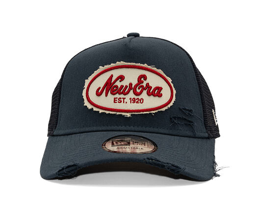 Cap New Era - Branded Oval Canvas Distress 9FORTY Trucker - Navy