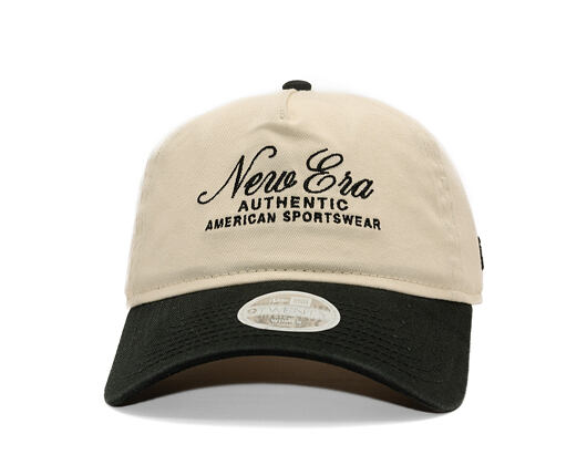 Womens Cap New Era - Branded Script 9TWENTY A-Frame - Cream