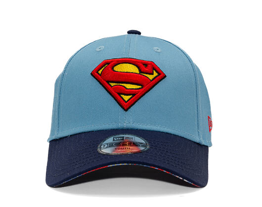 Kids Cap New Era - Warner Bros DC Universe 9FORTY - Superman - Sky Blue