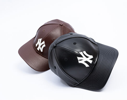 Cap New Era - MLB IMAGE DROP - Leather 9FORTY M-CROWN - NY Yankees - Black