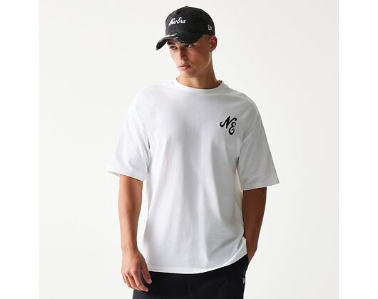 Tee New Era - Floral Graphic Oversized Tee - White