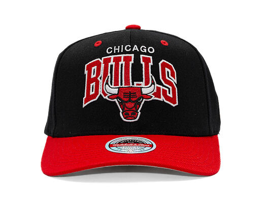 Cap Mitchell & Ness - NBA Team Arch Snapback - Chicago Bulls - Black / Red