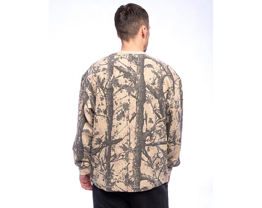 Longsleeve Tee Karl Kani - Signature Wood Camo Waffle Longsleeve
