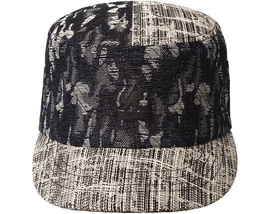 Cap Kangol - TRENDS PACK - Denim Mashup Army Cap - Black Topstitch