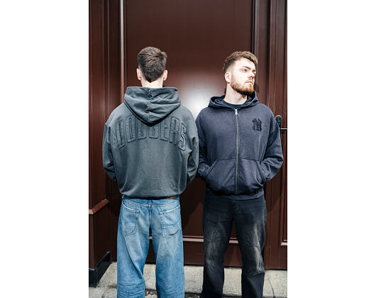 Sweatshirt New Era - MLB Washed Full Zip Hoody - LA Dodgers - Dark Grey