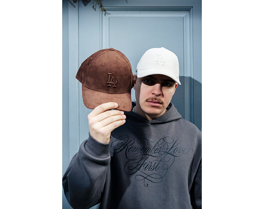 Cap New Era - MLB Cord 9FORTY M-CROWN - LA Dodgers - Chestnut Brown