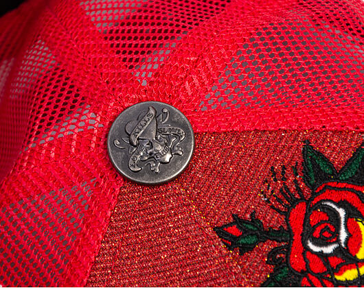 Cap Ed Hardy - Brave Hearts 6 Panel Metallic Trucker Cap - Samba