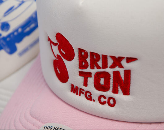 Cap Brixton - Cherry MP Trucker - Off White/Pink