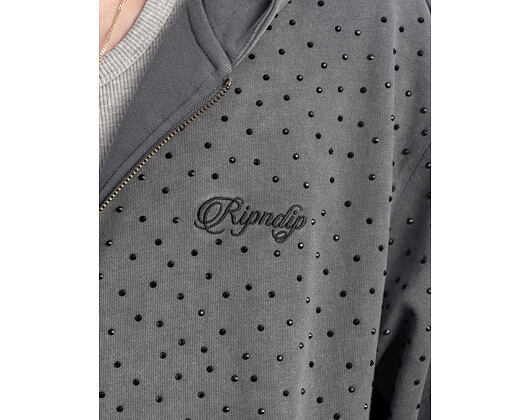 Sweatshirt Ripngems Zip Up Hoodie (Charcoal Wash)