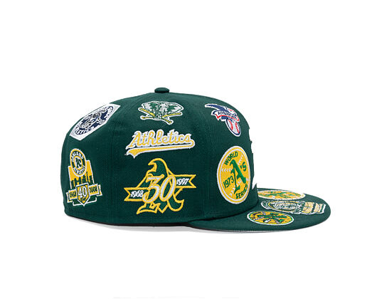 Cap New Era - MLB All Over Logo 59FIFTY - Oakland Athletics - Team Color