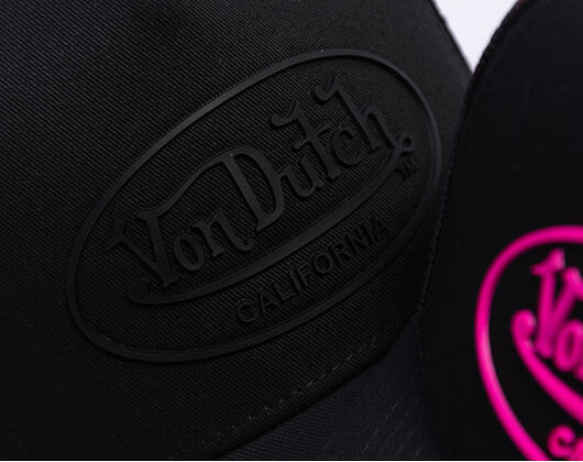 Cap Von Dutch - Trucker - Rubber Logo Black/Black