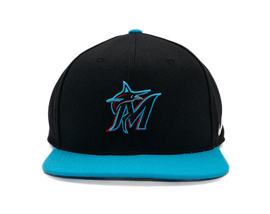Cap Nike - Dri-Fit Pro - Miami Marlins - Black 00A/Light Current Blue