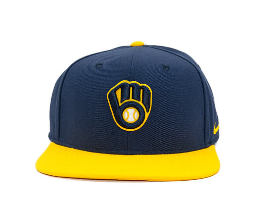 Cap Nike - Dri-Fit Pro - Milwaukee Brewers - Midnight Navy 44B/Amarillo 78H