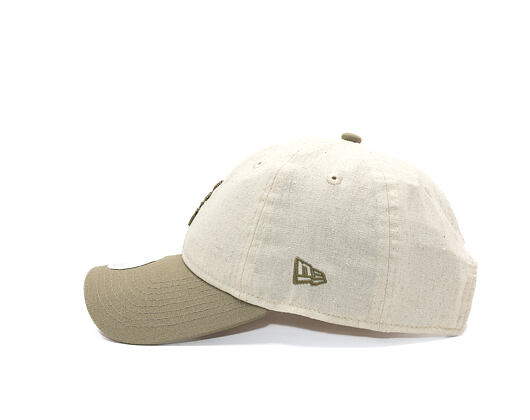 Womens Cap New Era - Branded Linen 9TWENTY - Stone / New Olive