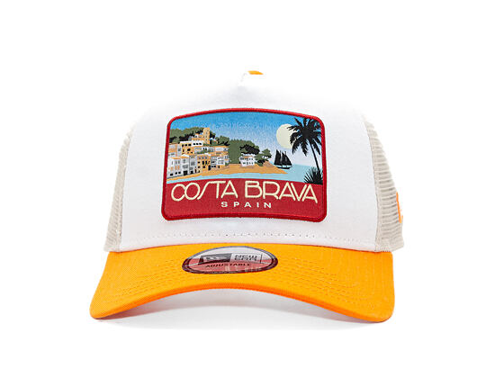Cap New Era - Branded Location Patch 9FORTY A-Frame Trucker - Orange