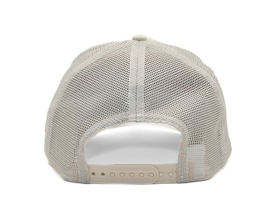 Cap New Era - MLB Outline 9FORTY A-Frame Trucker - NY Yankees - Cream / Orange