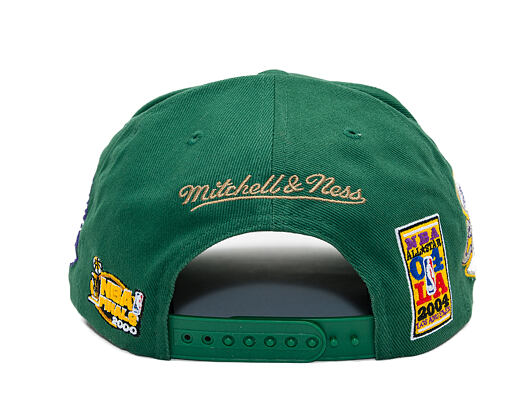 Cap Mitchell & Ness - NBA - La Script 2.0 - Los Angeles Lakers - Green/Black