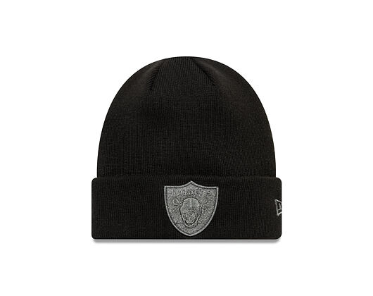 Beanie New Era - NFL Metallic Beanie Medium Knit - Las Vegas Raiders - Black